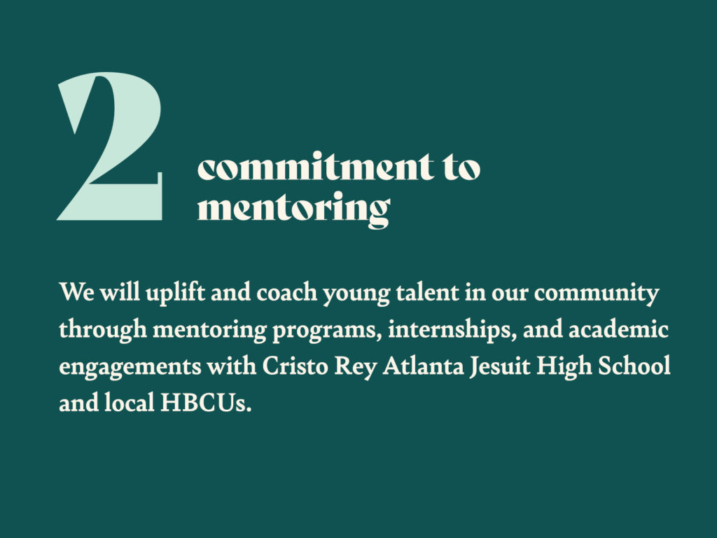 2 - Commitment to mentoring