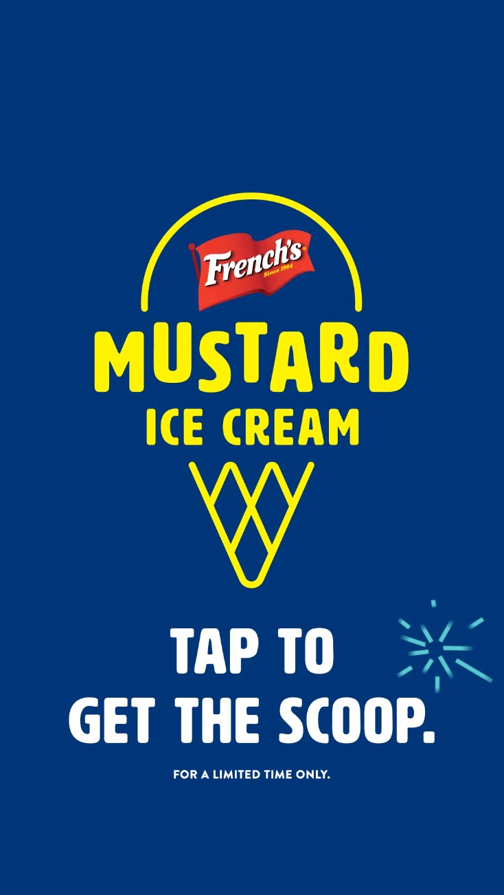 French's Mustard Ice Cream graphic