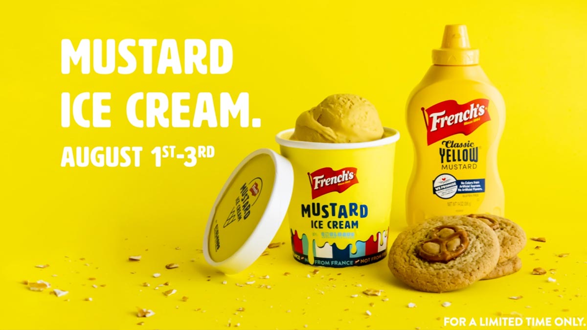French's Mustard Ice Cream poster